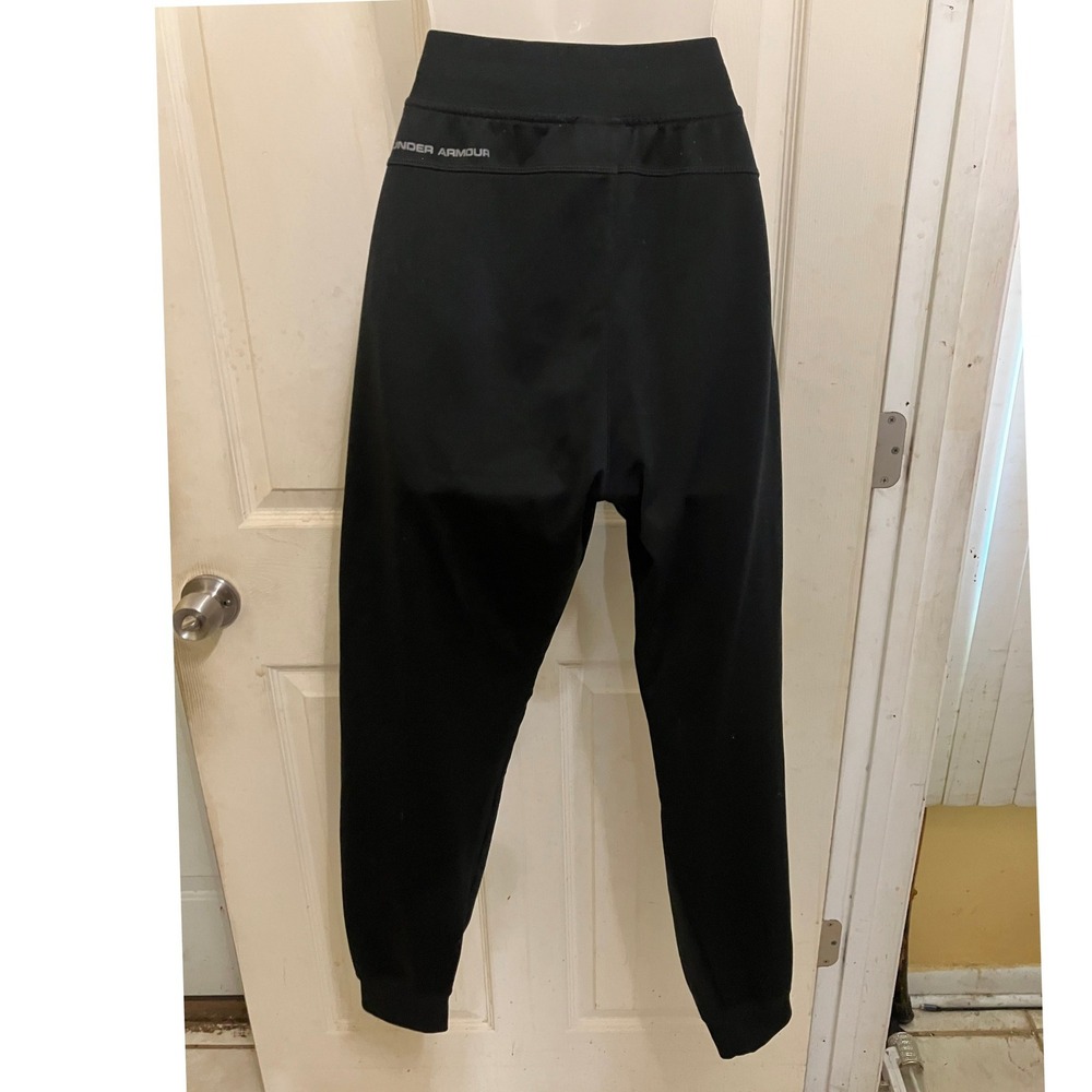 Under Armour Jogger Pants Large Black Loose Fit Athletic Training Sweatpants - Picture 2 of 6